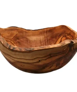 Saladier « Rustique » en bois d&rsquo;olivier