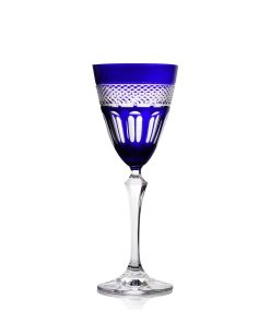 Verre vin cristal bleu mireille N°3