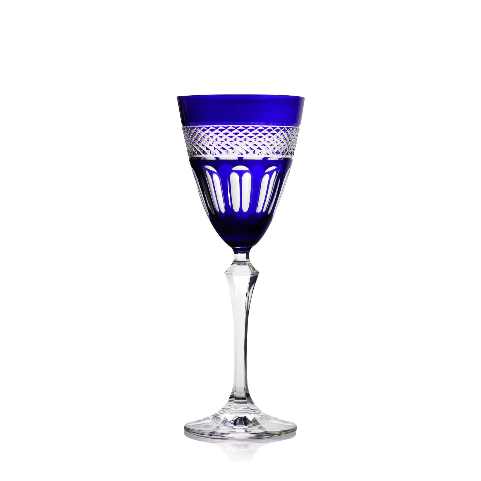 Verre vin cristal bleu mireille N°3